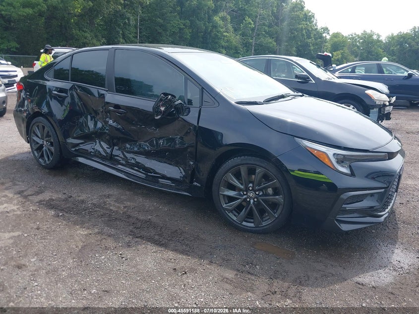 2025 Toyota Corolla VIN 5YFS4MCE9SP233119 IAAI salvage auction — RIGHT SIDE, Salvage Title, sold $5,100 on 2026-08-01 (photo 1)