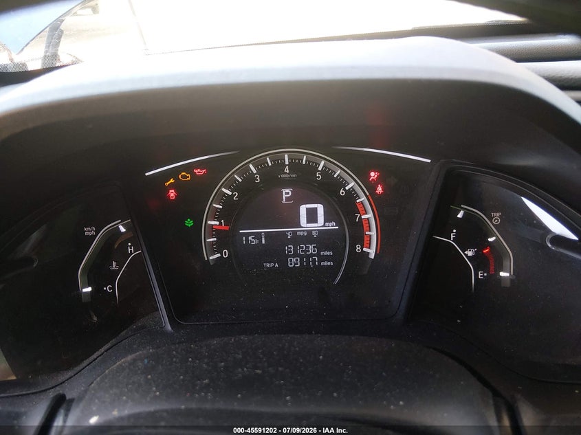 2017 Honda Civic VIN SHHFK7H49HU227333 IAAI salvage auction — FRONT & REAR, Salvage Title, sold $1,050 on 2026-07-28 (photo 7)