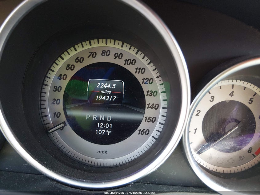 2013 Mercedes-benz C-klasse VIN WDDGF4HB1DA863261 IAAI salvage auction — NORMAL WEAR, Nrc Lienholder Repossession Paperwork (Texas), sold $375 on 2026-08-04 (photo 7)