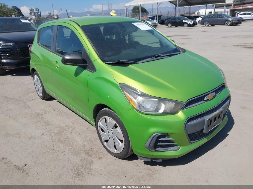2016 Chevrolet Spark VIN KL8CB6SA0GC605489 IAAI salvage auction — SIDE, Salvage (California), sold $625 on 2026-08-01 (photo 1)