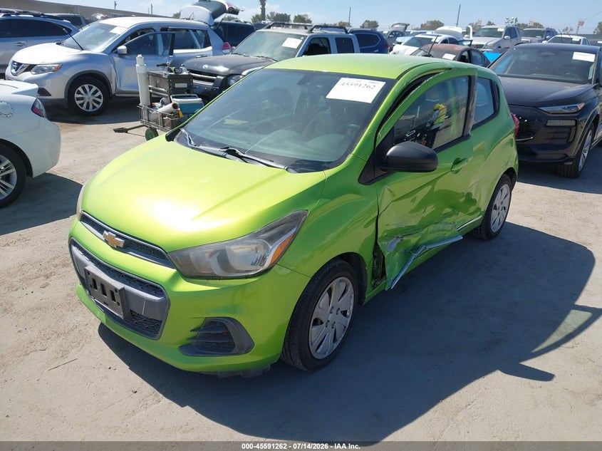 2016 Chevrolet Spark VIN KL8CB6SA0GC605489 IAAI salvage auction — SIDE, Salvage (California), sold $625 on 2026-08-01 (photo 2)
