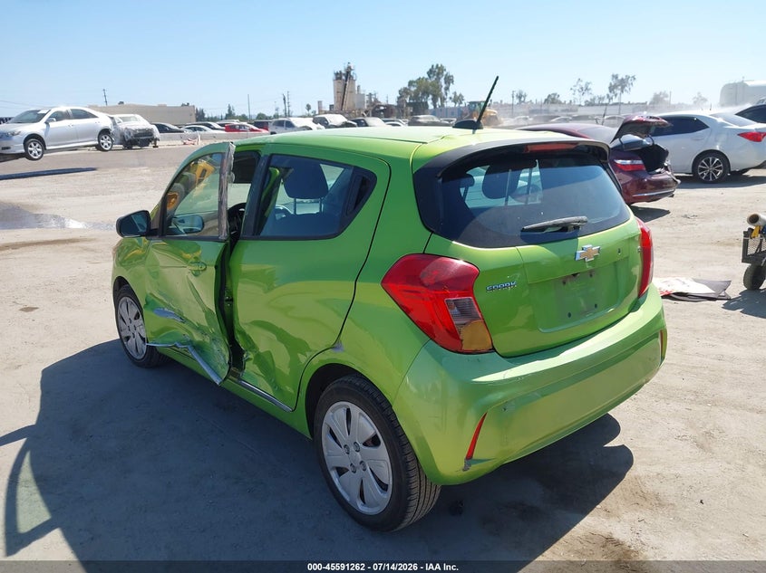 2016 Chevrolet Spark VIN KL8CB6SA0GC605489 IAAI salvage auction — SIDE, Salvage (California), sold $625 on 2026-08-01 (photo 3)