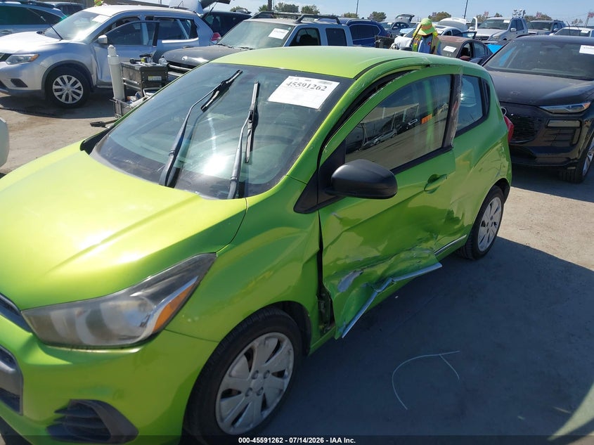 2016 Chevrolet Spark VIN KL8CB6SA0GC605489 IAAI salvage auction — SIDE, Salvage (California), sold $625 on 2026-08-01 (photo 6)