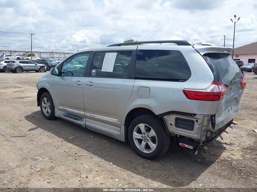 2020 Toyota Sienna VIN 5TDKZ3DC5LS069448 IAAI salvage auction — FRONT & REAR, Salvage Title, sold $3,650 on 2026-07-22 (photo 3)