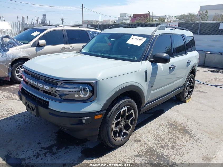 2022 Ford Bronco sport VIN 3FMCR9B67NRE35867 IAAI salvage auction — REAR END, Wait Title, sold $6,800 on 2026-08-30 (photo 2)