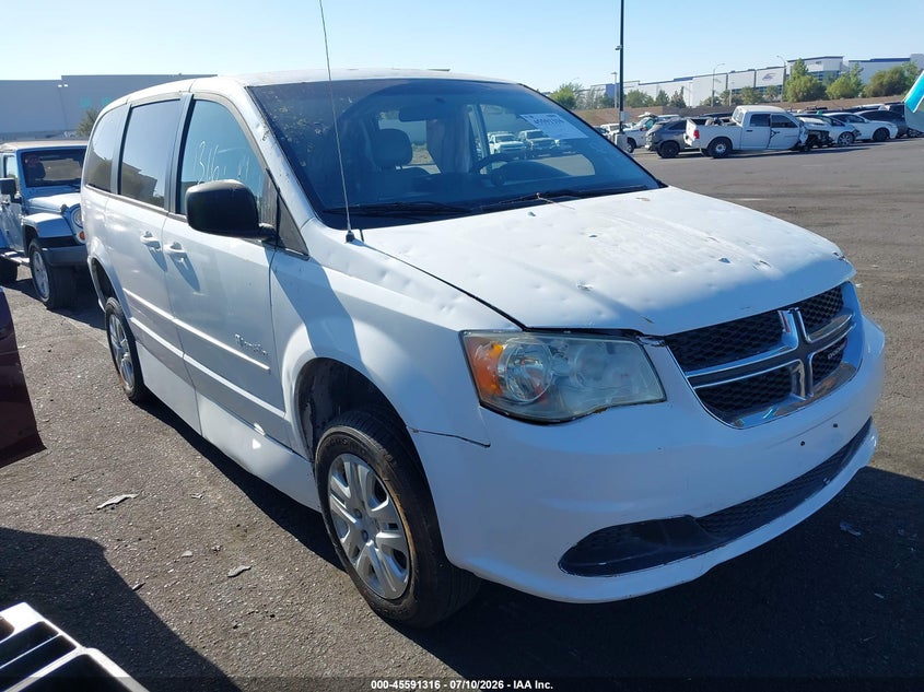 2017 Dodge Caravan VIN 2C4RDGBG7HR784211 IAAI salvage auction — SIDE, Salvage Title, sold $1,900 on 2026-08-14 (photo 1)