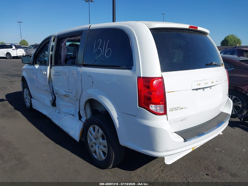2017 Dodge Caravan VIN 2C4RDGBG7HR784211 IAAI salvage auction — SIDE, Salvage Title, sold $1,900 on 2026-08-14 (photo 3)