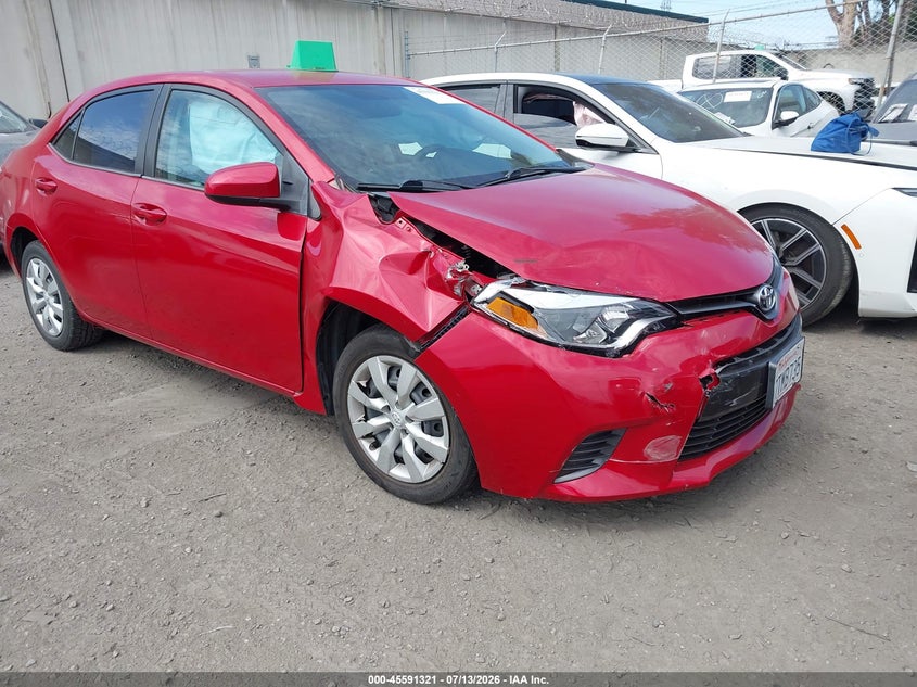 2016 Toyota Corolla VIN 5YFBURHE3GP415816 IAAI salvage auction — RIGHT FRONT, Salvage Certificate (California), sold $2,000 on 2026-07-29 (photo 1)