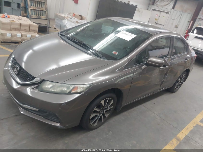 2015 Honda Civic VIN 19XFB2F8XFE006224 IAAI salvage auction — SIDE, Salvage Title, sold $4,350 on 2026-07-28 (photo 2)