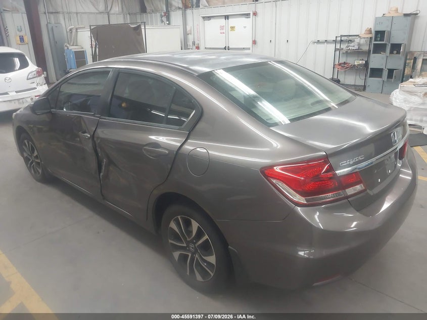 2015 Honda Civic VIN 19XFB2F8XFE006224 IAAI salvage auction — SIDE, Salvage Title, sold $4,350 on 2026-07-28 (photo 3)