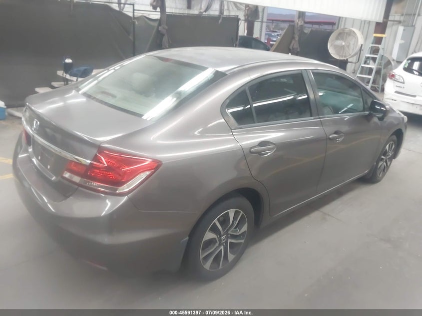 2015 Honda Civic VIN 19XFB2F8XFE006224 IAAI salvage auction — SIDE, Salvage Title, sold $4,350 on 2026-07-28 (photo 4)