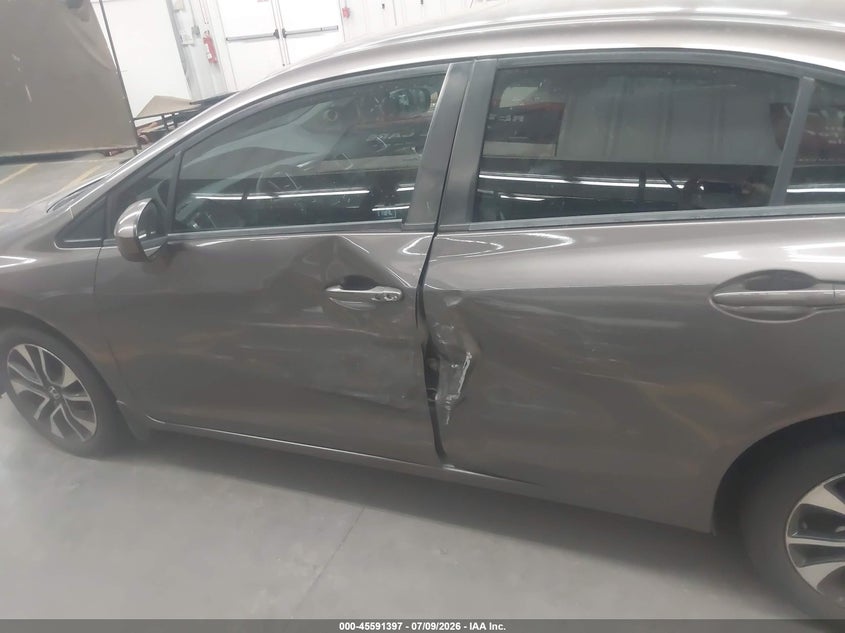 2015 Honda Civic VIN 19XFB2F8XFE006224 IAAI salvage auction — SIDE, Salvage Title, sold $4,350 on 2026-07-28 (photo 6)