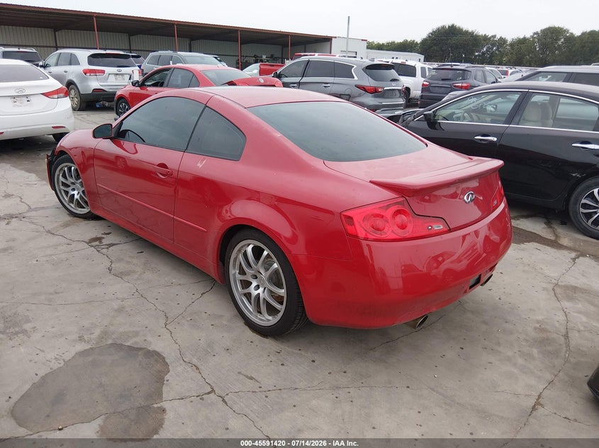 2006 Infiniti G35 VIN JNKCV54E16M703009 IAAI salvage auction — LEFT FRONT, Salvage (Texas), sold $725 on 2026-07-29 (photo 3)