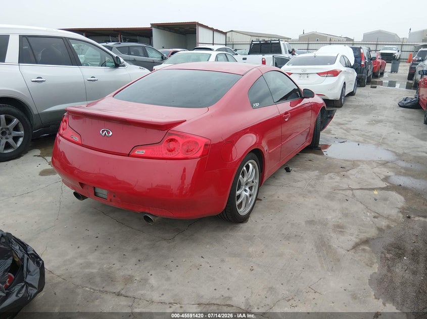 2006 Infiniti G35 VIN JNKCV54E16M703009 IAAI salvage auction — LEFT FRONT, Salvage (Texas), sold $725 on 2026-07-29 (photo 4)