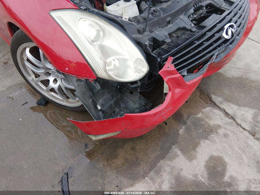 2006 Infiniti G35 VIN JNKCV54E16M703009 IAAI salvage auction — LEFT FRONT, Salvage (Texas), sold $725 on 2026-07-29 (photo 6)