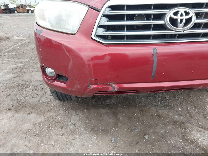 2008 Toyota Highlander VIN JTEES42A982040344 IAAI salvage auction — NORMAL WEAR, Clear (Pennsylvania), sold $1,700 on 2026-07-31 (photo 6)