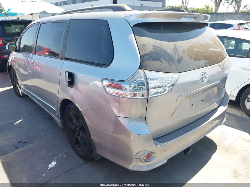 2017 Toyota Sienna VIN 5TDXZ3DC6HS884044 IAAI salvage auction — VANDALISM, Salvage Certificate (California), sold $1,775 on 2026-07-29 (photo 3)