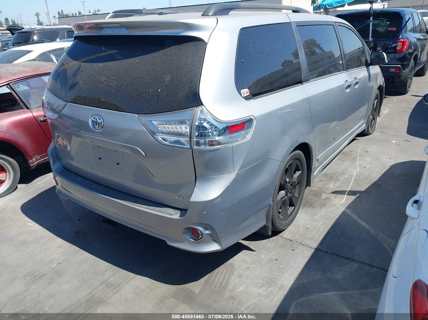 2017 Toyota Sienna VIN 5TDXZ3DC6HS884044 IAAI salvage auction — VANDALISM, Salvage Certificate (California), sold $1,775 on 2026-07-29 (photo 4)