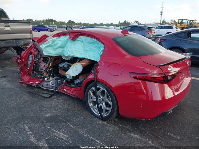 2019 Alfa romeo Giulia VIN ZARFAMBNXK7599898 IAAI salvage auction — ALL OVER, Certificate Of Destruction (Florida), sold $675 on 2026-08-13 (photo 3)