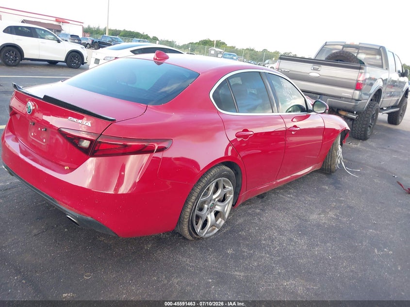 2019 Alfa romeo Giulia VIN ZARFAMBNXK7599898 IAAI salvage auction — ALL OVER, Certificate Of Destruction (Florida), sold $675 on 2026-08-13 (photo 4)