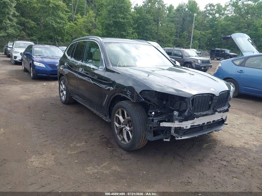 2020 BMW X3 VIN 5UXTY5C02L9C76227 IAAI salvage auction — FRONT & REAR, Salvage - Greater Than 75% (Maryland), sold $10,500 on 2026-07-26 (photo 1)