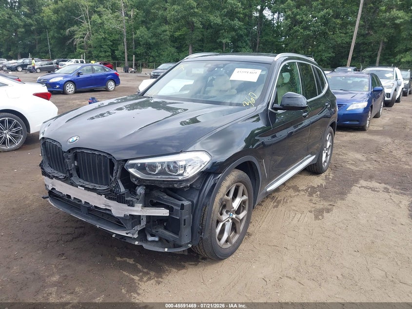 2020 BMW X3 VIN 5UXTY5C02L9C76227 IAAI salvage auction — FRONT & REAR, Salvage - Greater Than 75% (Maryland), sold $10,500 on 2026-07-26 (photo 2)