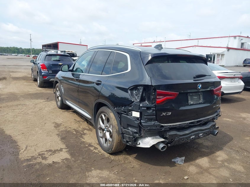 2020 BMW X3 VIN 5UXTY5C02L9C76227 IAAI salvage auction — FRONT & REAR, Salvage - Greater Than 75% (Maryland), sold $10,500 on 2026-07-26 (photo 3)