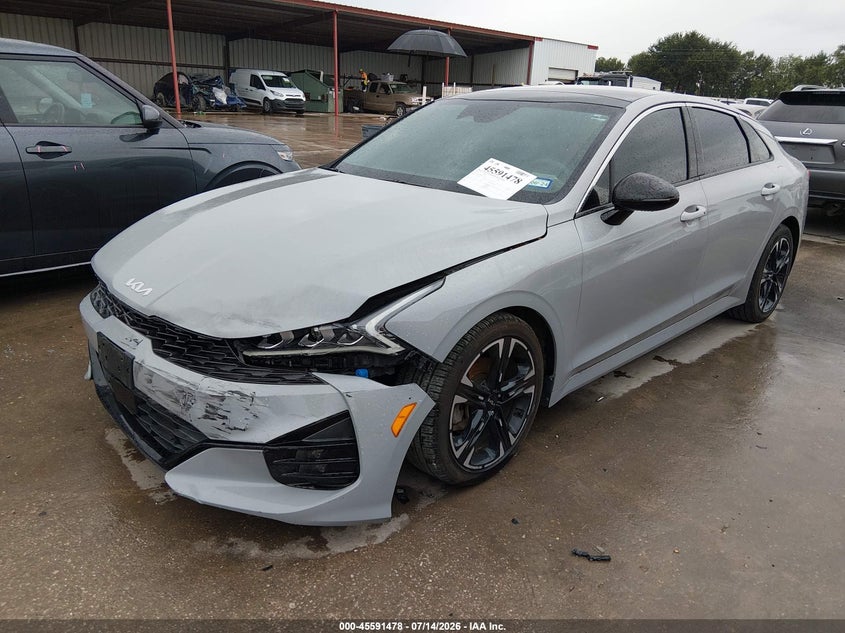 2022 Kia K5 VIN 5XXG64J28NG115374 IAAI salvage auction — LEFT FRONT, Original (Texas), sold $7,225 on 2026-09-01 (photo 2)