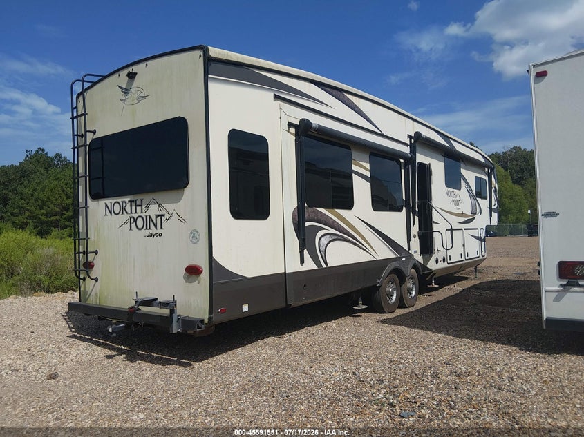 2018 Jayco 377 rlbh VIN 1UJCJ0BV5J1LL0456 IAAI salvage auction — Burn Interior, Wait Title, sold $225 on 2026-10-14 (photo 4)