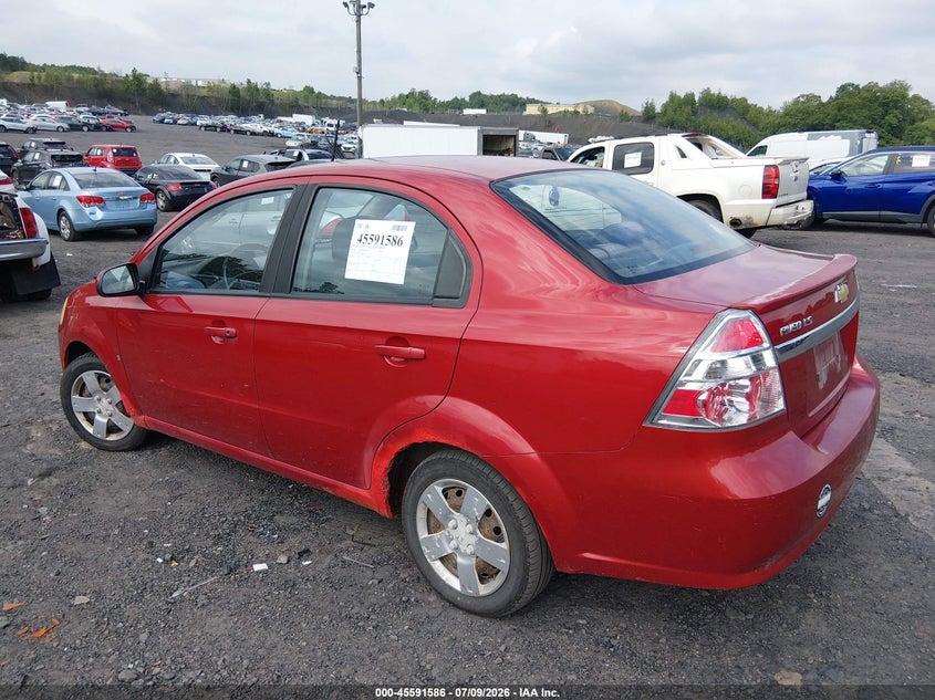 2009 Chevrolet Aveo VIN KL1TD56E29B632461 IAAI salvage auction — NORMAL WEAR, Clear (Pennsylvania), sold $325 on 2026-07-14 (photo 3)