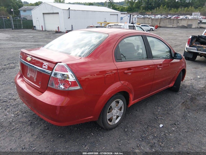 2009 Chevrolet Aveo VIN KL1TD56E29B632461 IAAI salvage auction — NORMAL WEAR, Clear (Pennsylvania), sold $325 on 2026-07-14 (photo 4)
