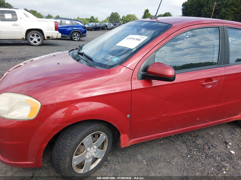 2009 Chevrolet Aveo VIN KL1TD56E29B632461 IAAI salvage auction — NORMAL WEAR, Clear (Pennsylvania), sold $325 on 2026-07-14 (photo 6)