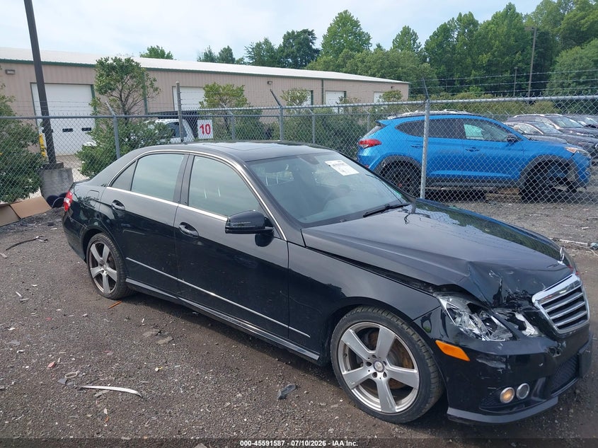 2010 Mercedes-benz E-class VIN WDDHF5GB4AA241535 IAAI salvage auction — FRONT END, Clear (Virginia), sold $1,050 on 2026-08-07 (photo 1)
