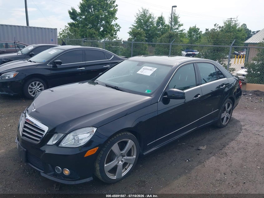 2010 Mercedes-benz E-class VIN WDDHF5GB4AA241535 IAAI salvage auction — FRONT END, Clear (Virginia), sold $1,050 on 2026-08-07 (photo 2)