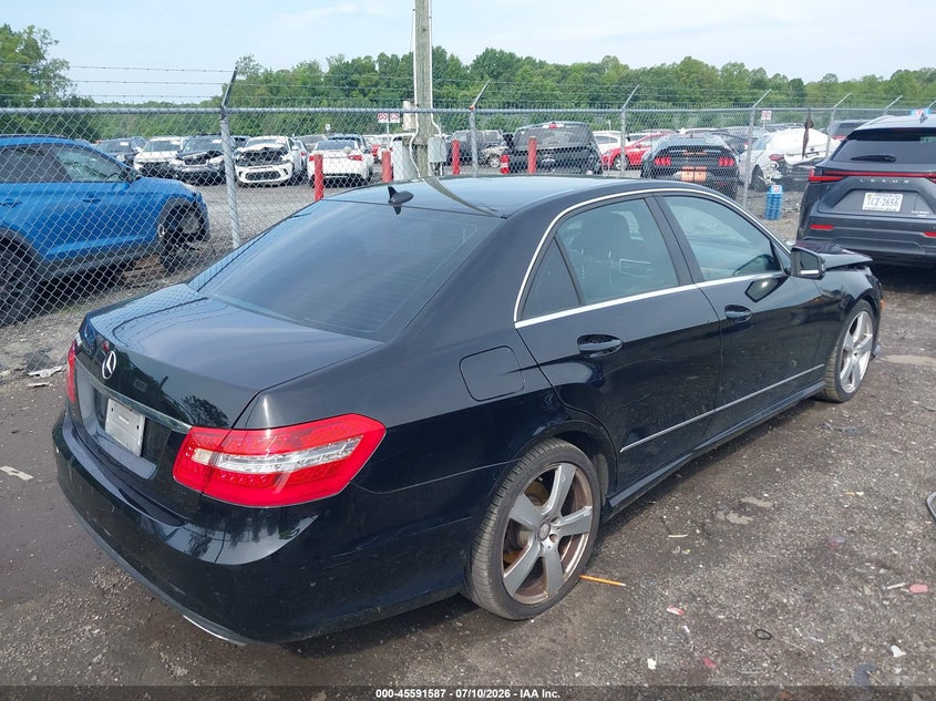 2010 Mercedes-benz E-class VIN WDDHF5GB4AA241535 IAAI salvage auction — FRONT END, Clear (Virginia), sold $1,050 on 2026-08-07 (photo 4)