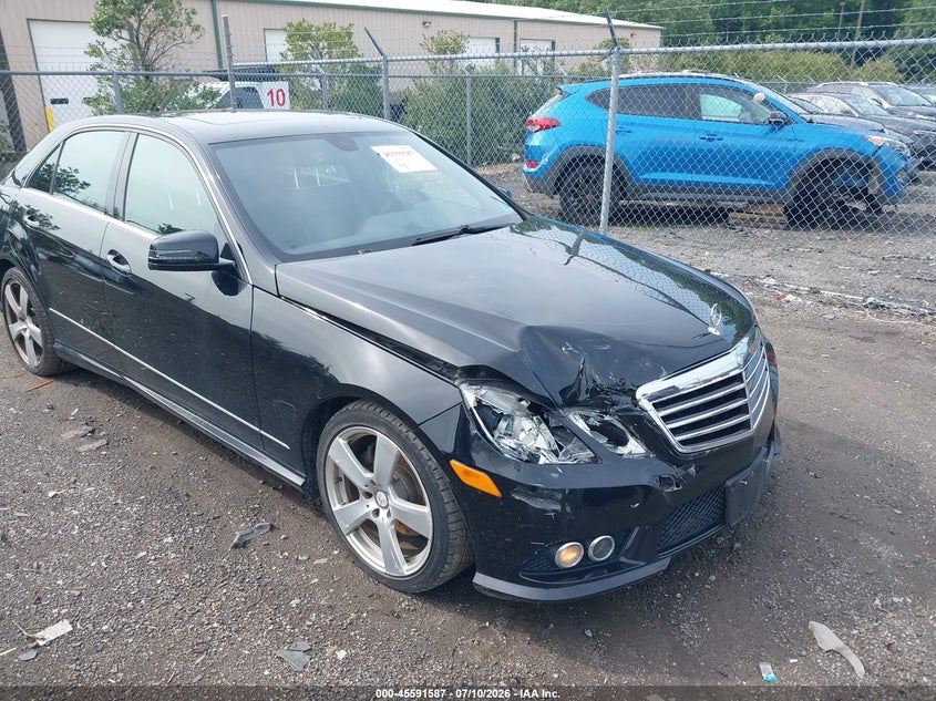 2010 Mercedes-benz E-class VIN WDDHF5GB4AA241535 IAAI salvage auction — FRONT END, Clear (Virginia), sold $1,050 on 2026-08-07 (photo 6)