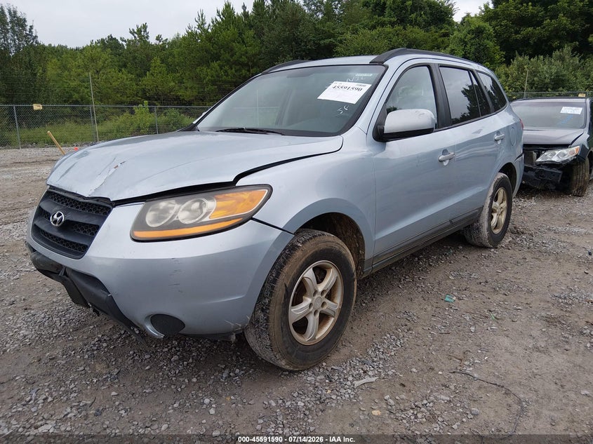2008 Hyundai Santa fe VIN 5NMSG13D78H225794 IAAI salvage auction — REAR END, Salvage (Alabama), sold $300 on 2026-08-03 (photo 2)