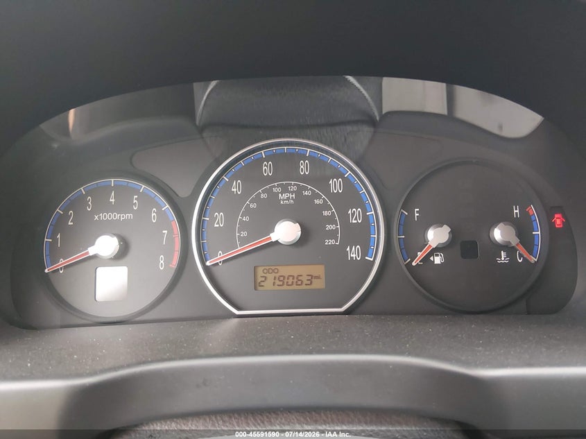 2008 Hyundai Santa fe VIN 5NMSG13D78H225794 IAAI salvage auction — REAR END, Salvage (Alabama), sold $300 on 2026-08-03 (photo 7)