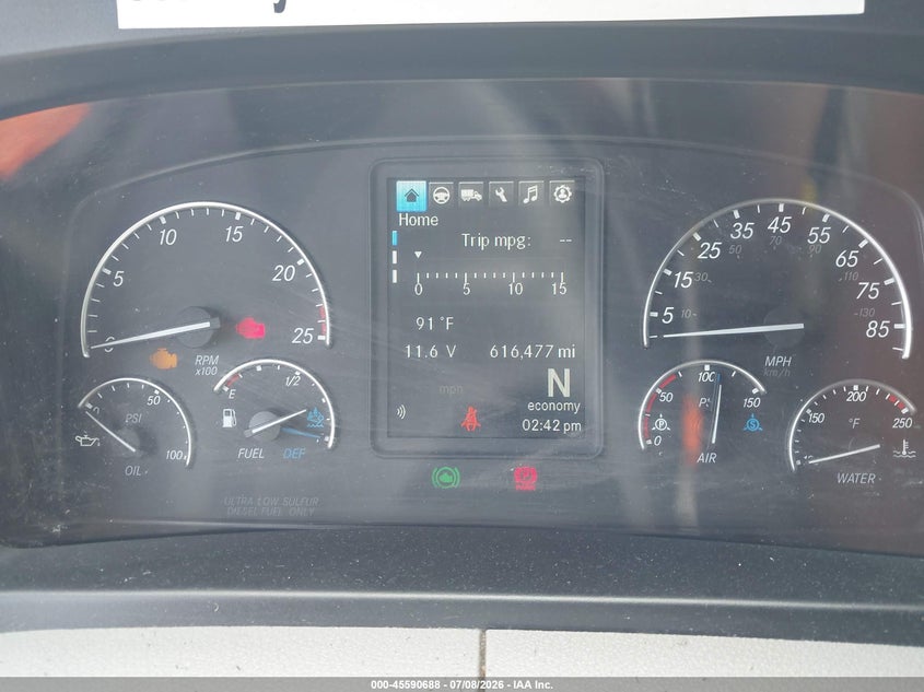 2022 Freightliner New cascadia 126 VIN 3AKJHHDR5NSNC1217 IAAI salvage auction — NORMAL WEAR, Clear (Indiana), sold $14,100 on 2026-07-29 (photo 5)