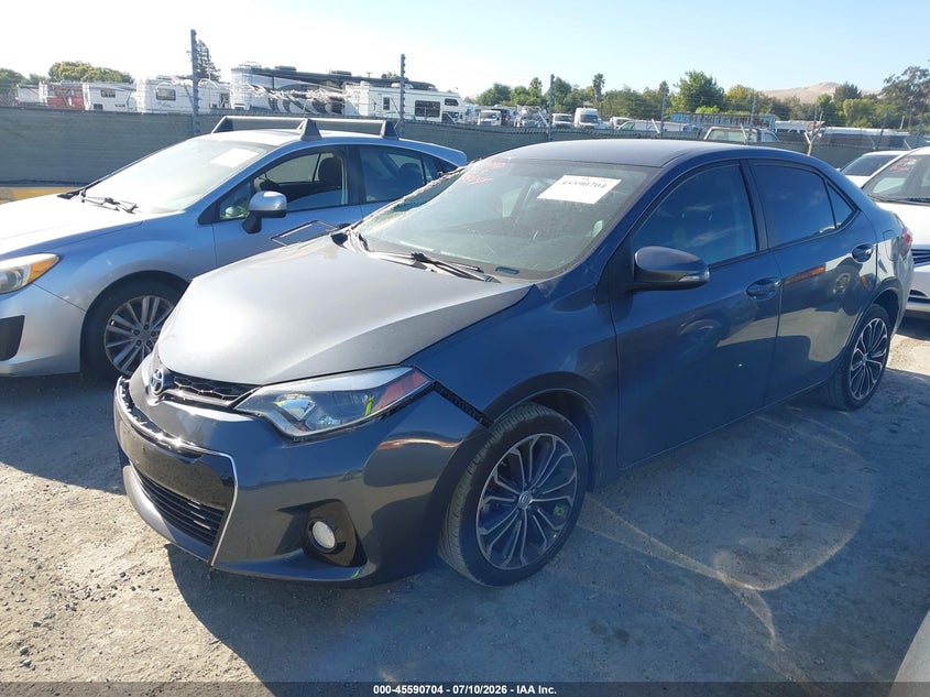 2015 Toyota Corolla VIN 5YFBURHE9FP346936 IAAI salvage auction — FRONT END, Salvage (California), sold $4,150 on 2026-07-30 (photo 2)