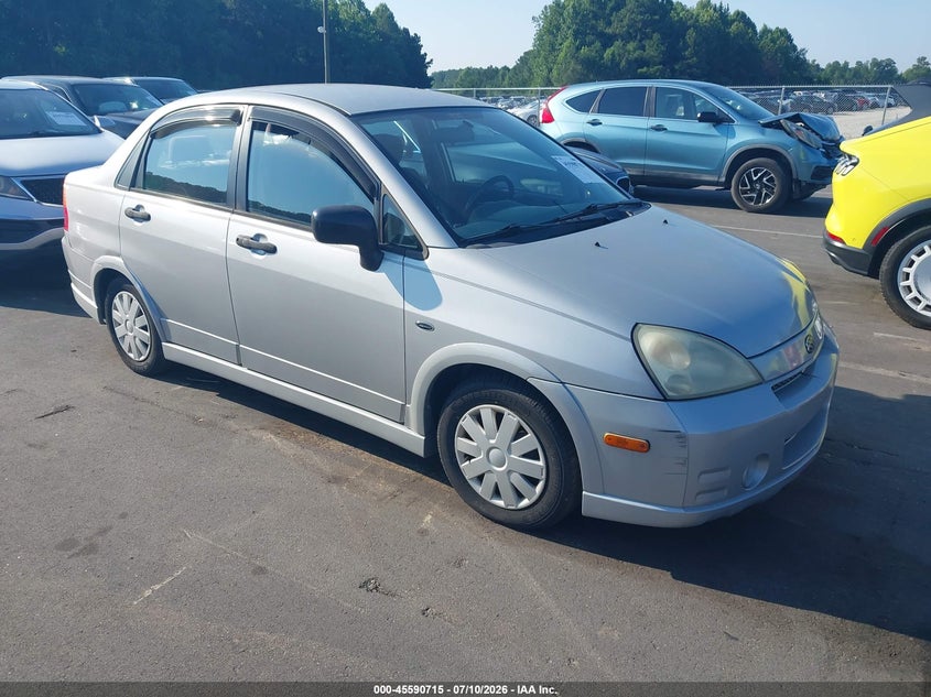 2004 Suzuki Aerio VIN JS2RA61S345201364 IAAI salvage auction — NORMAL WEAR, Clear (North Carolina), sold $275 on 2026-07-22 (photo 1)