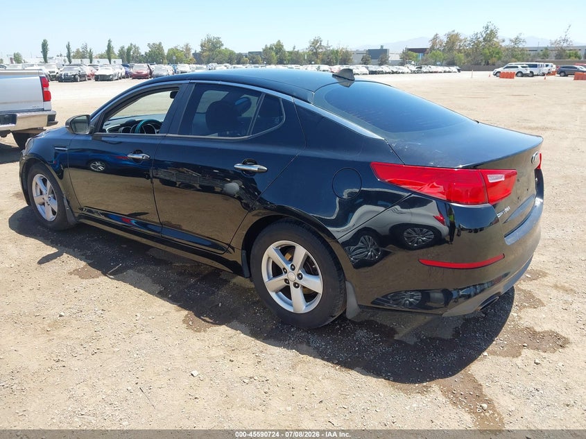 2014 Kia Optima VIN 5XXGM4A77EG321755 IAAI salvage auction — NORMAL WEAR, Salvage Title - Dealer (California), sold $1,025 on 2026-07-29 (photo 3)