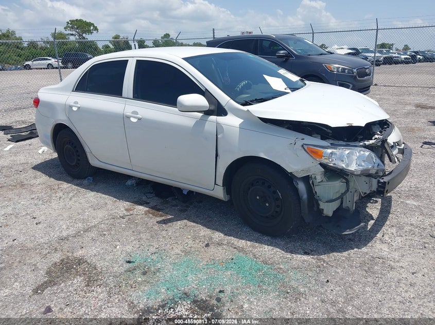 2012 Toyota Corolla VIN 5YFBU4EE0CP062582 IAAI salvage auction — FRONT & REAR, Rebuildable (Florida), sold $25 on 2026-07-23 (photo 1)