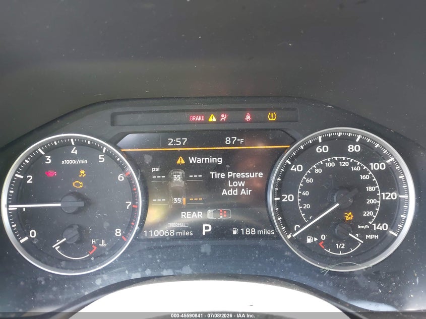 2022 Mitsubishi Outlander VIN JA4J3UA83NZ011403 IAAI salvage auction — FRONT END, Rebuildable (Florida), sold $4,650 on 2026-09-10 (photo 7)