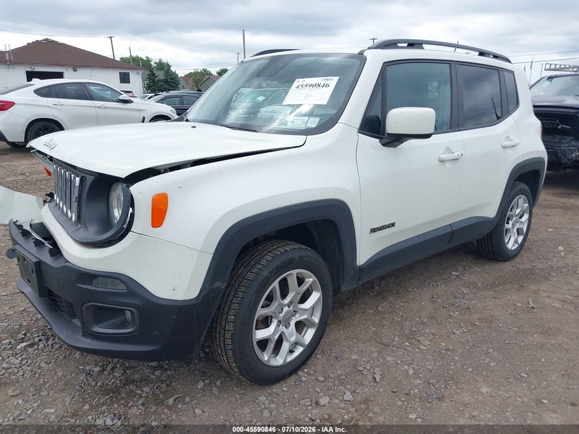 2017 Jeep Renegade VIN ZACCJBBB8HPG51693 IAAI salvage auction — RIGHT FRONT, Salvage Title, sold $875 on 2026-07-15 (photo 2)
