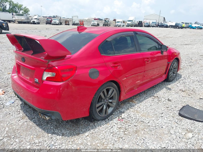 2017 Subaru Wrx VIN JF1VA1L61H9818911 IAAI salvage auction — NORMAL WEAR, Salvage Title, sold $1,550 on 2026-07-30 (photo 4)