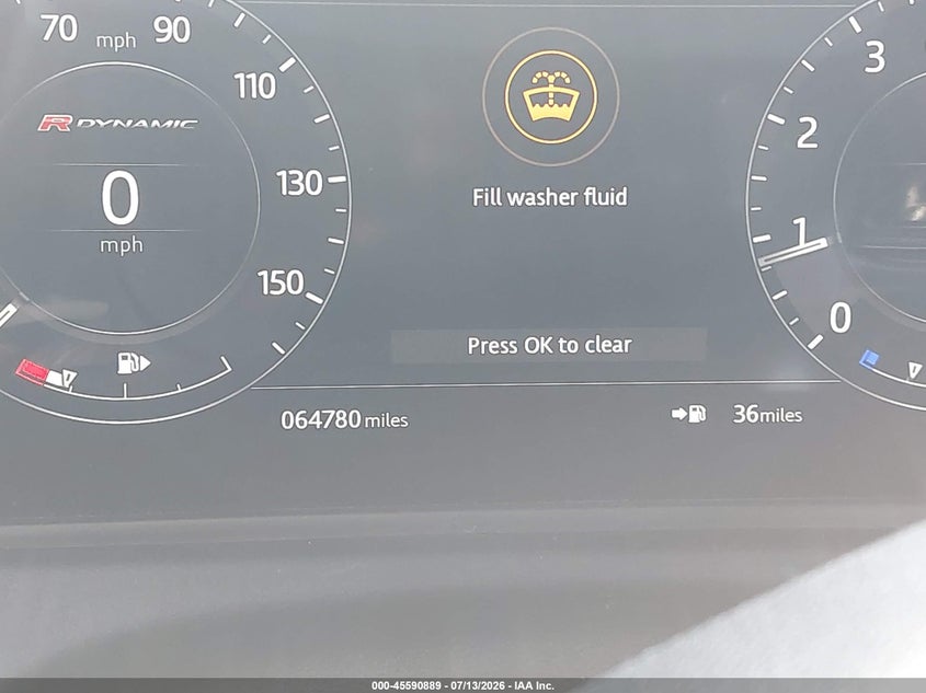 2020 Land rover Range rover velar VIN SALYK2EX9LA257356 IAAI salvage auction — REAR END, Salvage Title, sold $13,000 on 2026-09-08 (photo 7)