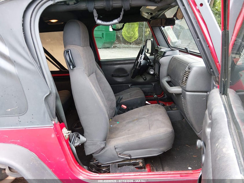 2003 Jeep Wrangler / VIN 1J4FA49S43P321712 IAAI salvage auction — FRONT & REAR, Salvage (Georgia), sold $1,050 on 2026-08-08 (photo 5)