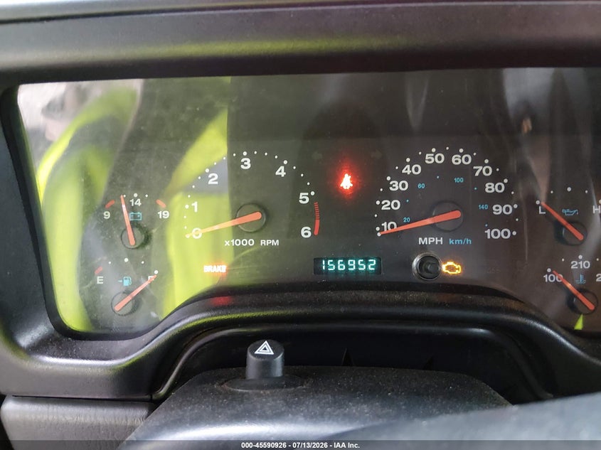 2003 Jeep Wrangler / VIN 1J4FA49S43P321712 IAAI salvage auction — FRONT & REAR, Salvage (Georgia), sold $1,050 on 2026-08-08 (photo 7)