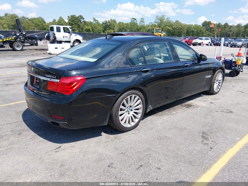 2009 BMW 7 series VIN WBAKB83549CY60338 IAAI salvage auction — FRONT END, Clear (Georgia), sold $1,000 on 2026-07-22 (photo 4)